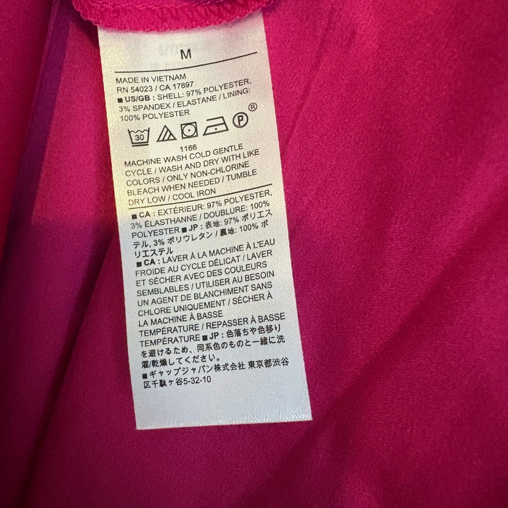 Banana Republic drop waist gathered halter maxi dress NWT fuschia M - Picture 5 of 10